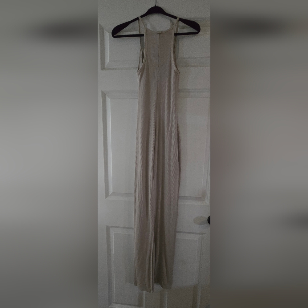 NWT SKIMS Ribbed Beige Maxi Dress XS